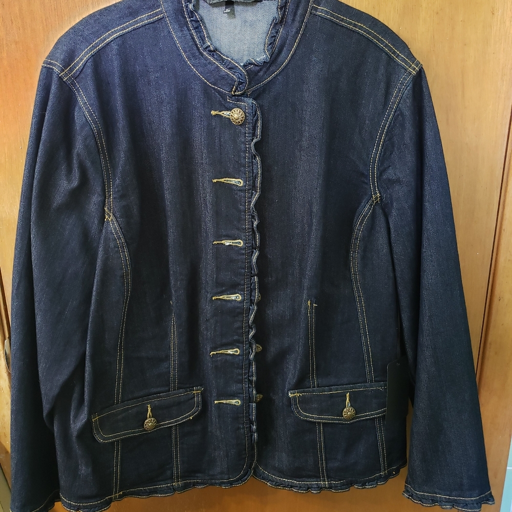 Dressy denim jacket. Size 3X